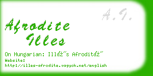 afrodite illes business card